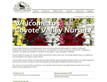 Tablet Screenshot of coyotevalleynursery.com